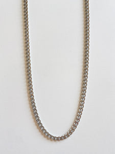 Collier ROMA - Chaine gourmette argentée